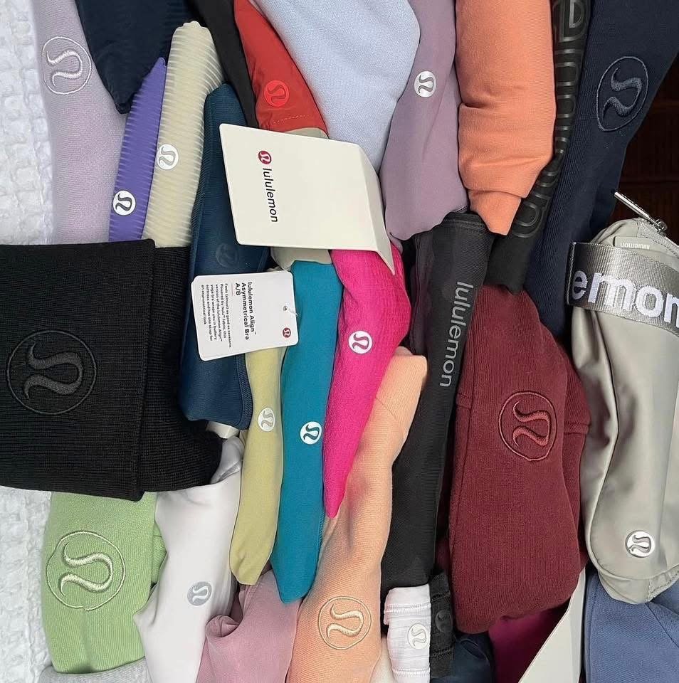 Authentic Lululemon liquidation pallet with 400 pieces of mixed apparel
