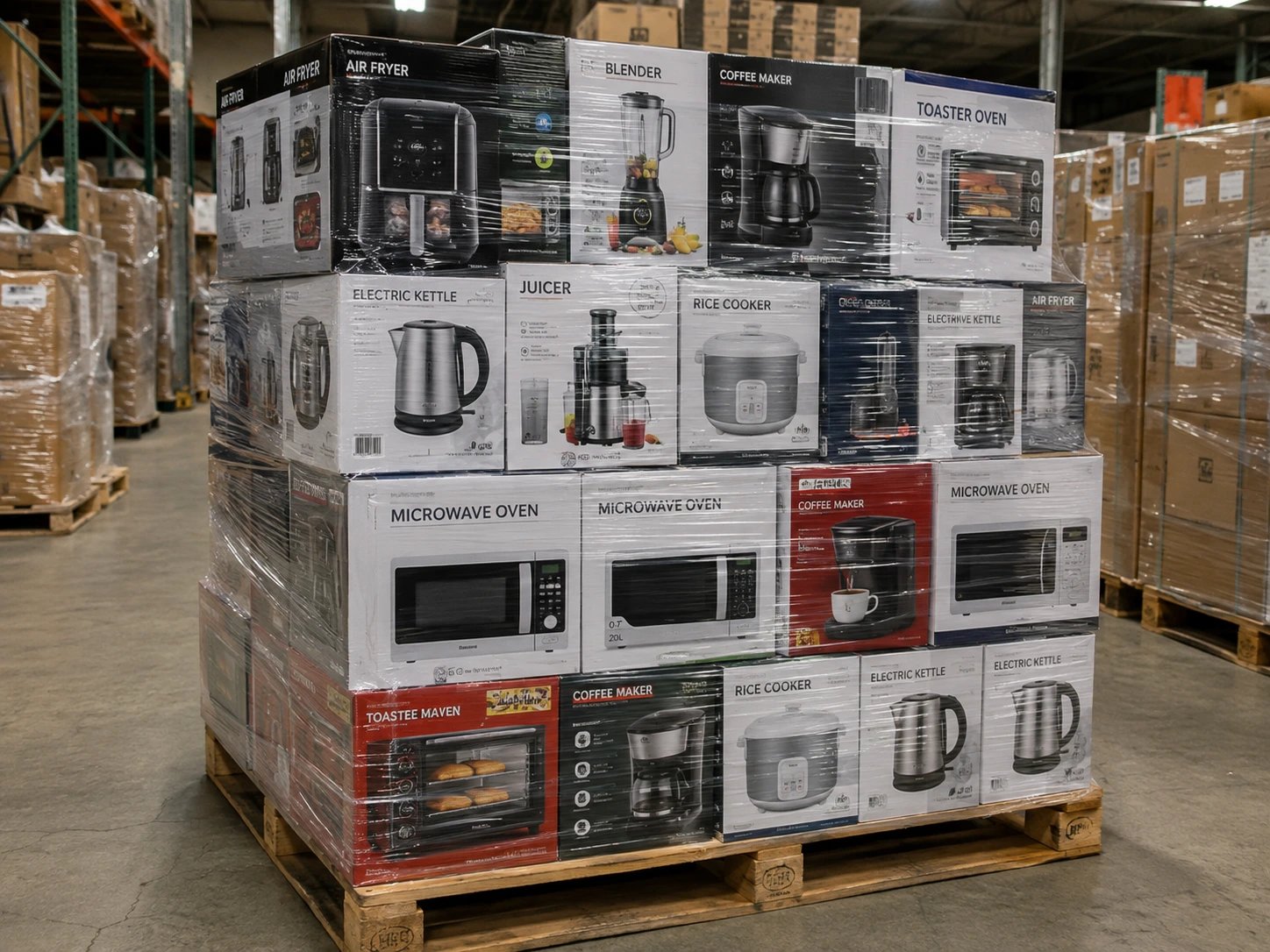 Wholesale Kitchen Appliance Pallet (40–60 Units) wholesale appliance pallet