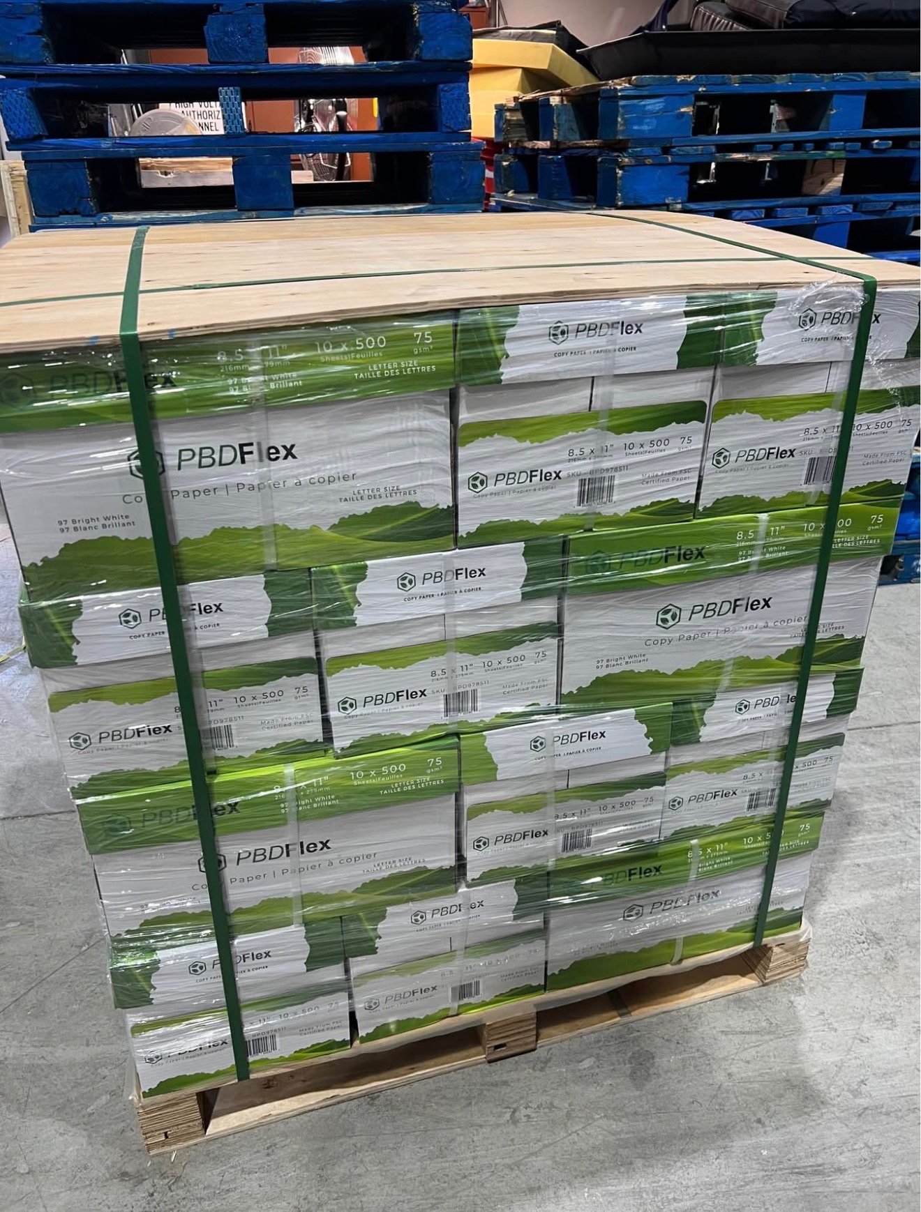 Wholesale Copy Paper Pallet (2,400–4,800 Reams)