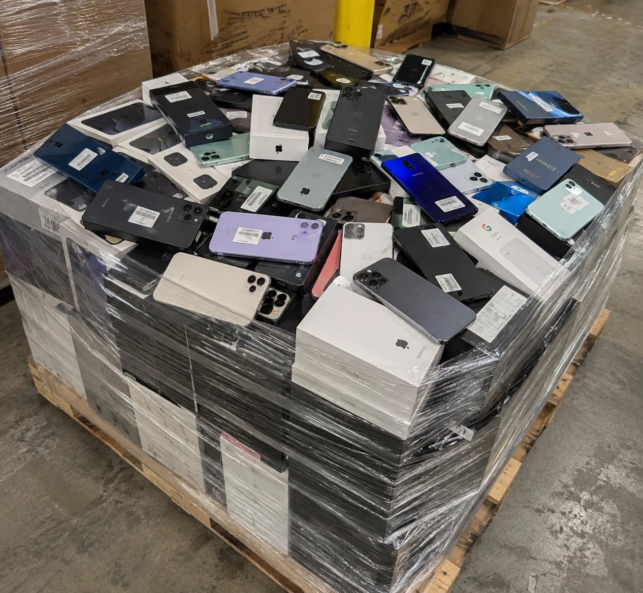 phone liquidation pallet with wholesale mixed smartphones